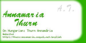 annamaria thurn business card